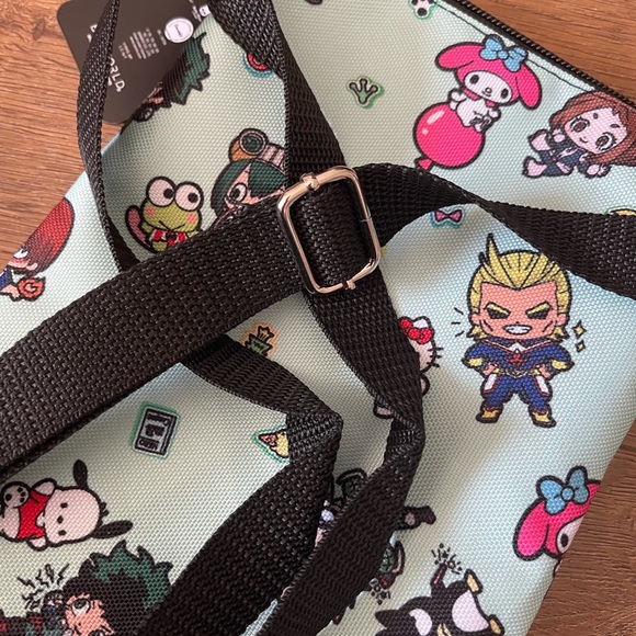 SANRIO (MY HERO ACADEMIA)-NWT Canvas Crossbody Bag - Picture 13 of 14